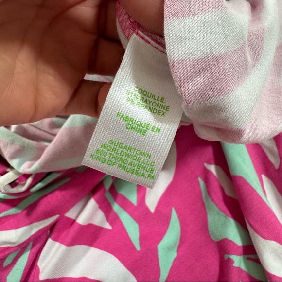 Lilly Pulitzer Tia Capri Pink Papaya Playa Jumpsuit Strapless - Picture 6 of 9